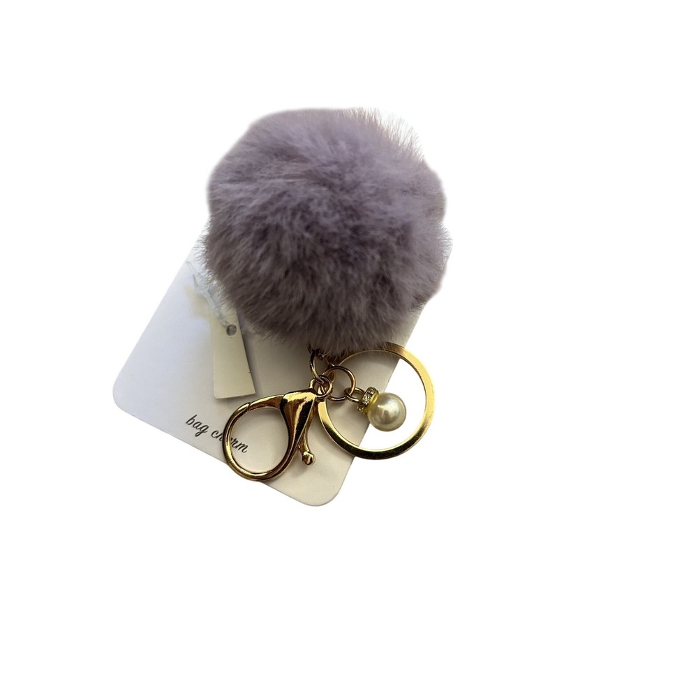 Lulla Collection Bag Charm Womens OS Purple New Pom Pom Heart Sunglasses Pearl